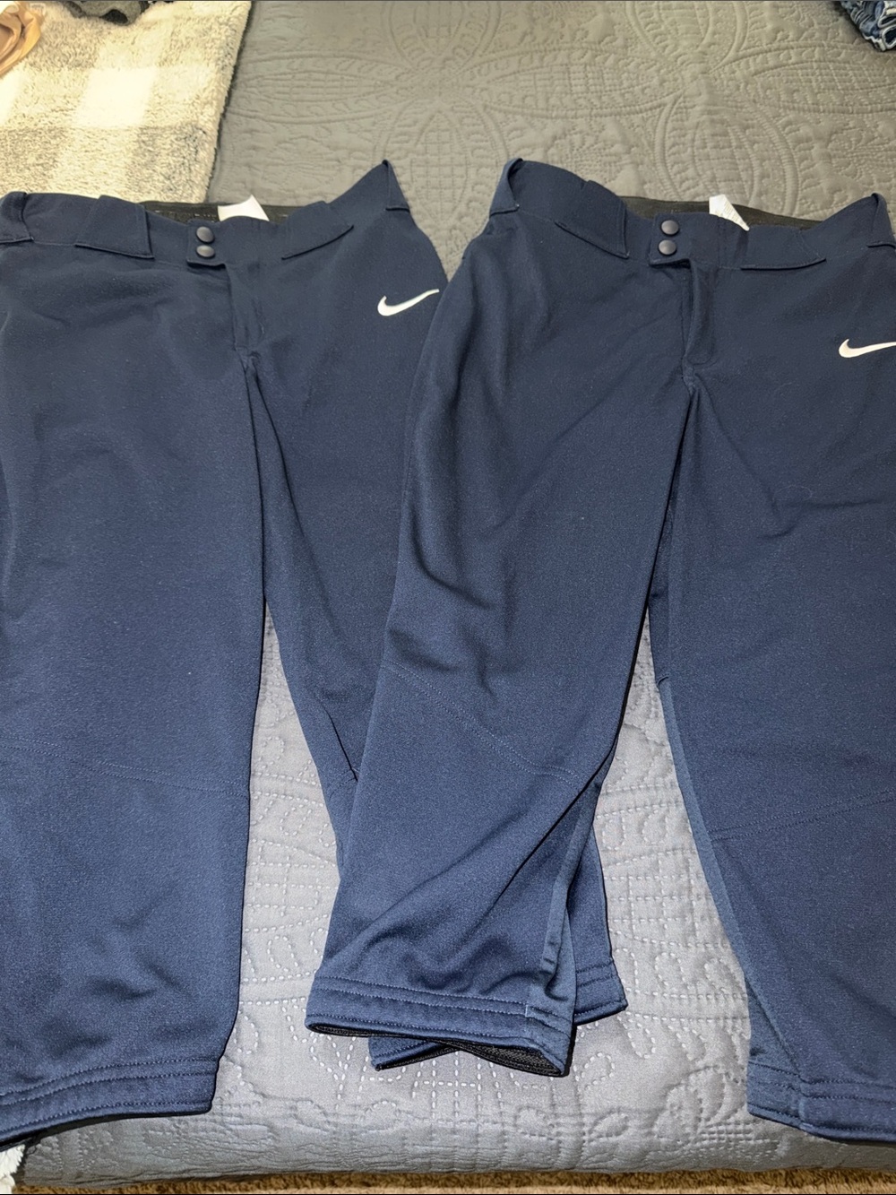 Nike Youth Navy Blue Baseball softball pants with White Swoosh